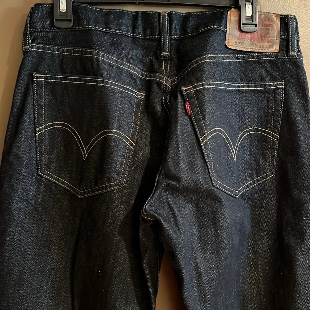 Levi’s Men’s 527 Slim Bootcut Blue Jeans 34 x 36
